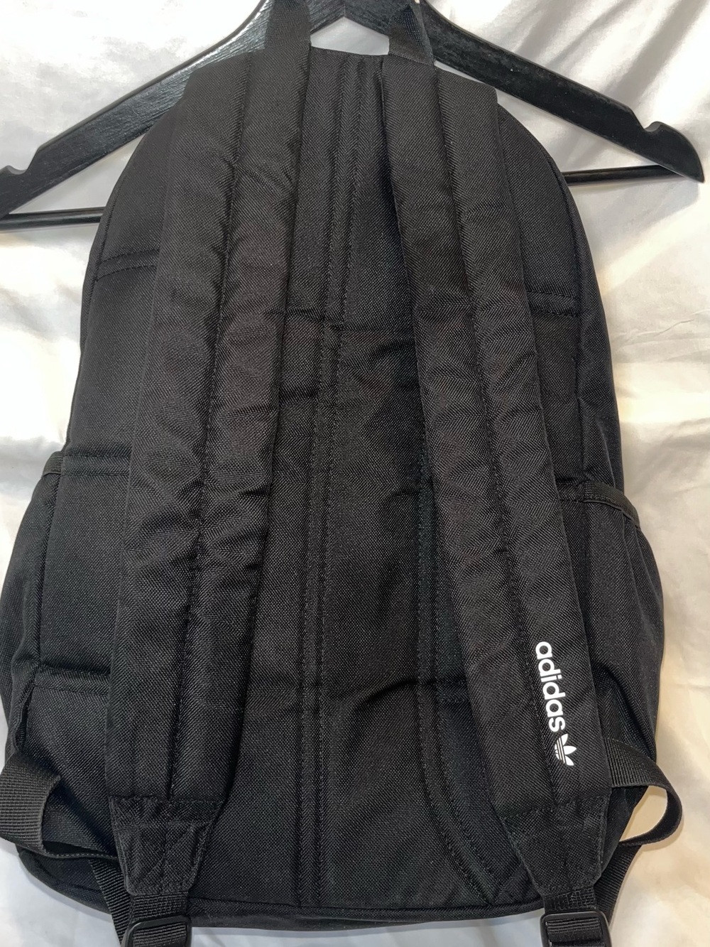 Adidas Black Trefoil Logo Backpack with White Logo - Picture 5 of 5